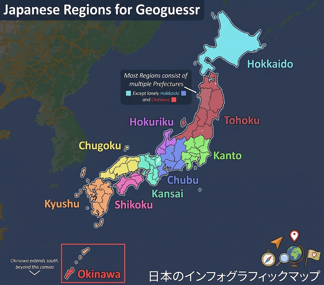 日本主要島嶼與行政區劃