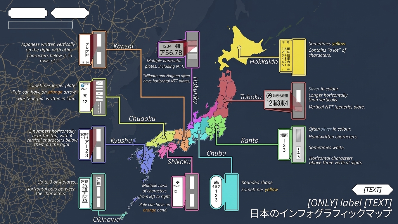 電線桿獨特銘牌