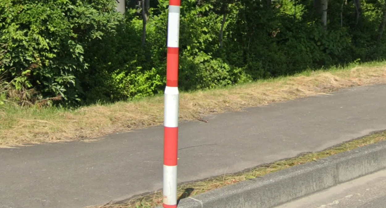 東北細上半部條紋護柱