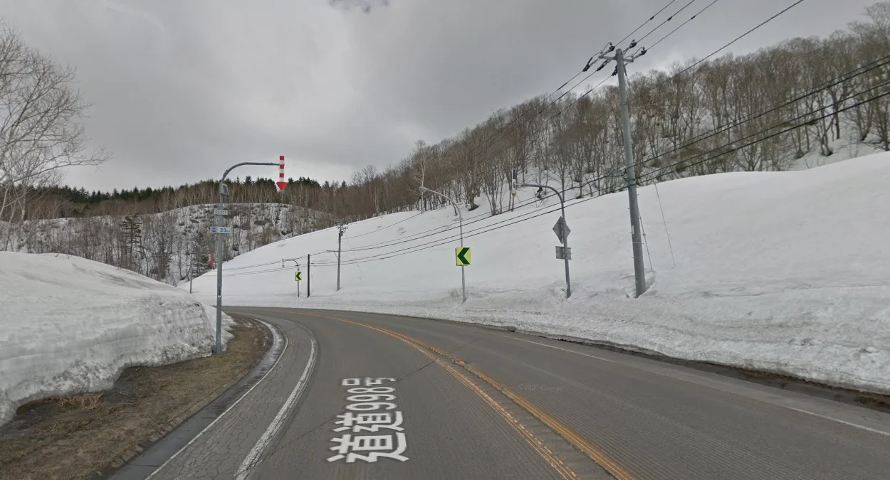 北海道有限冬季雪景覆蓋
