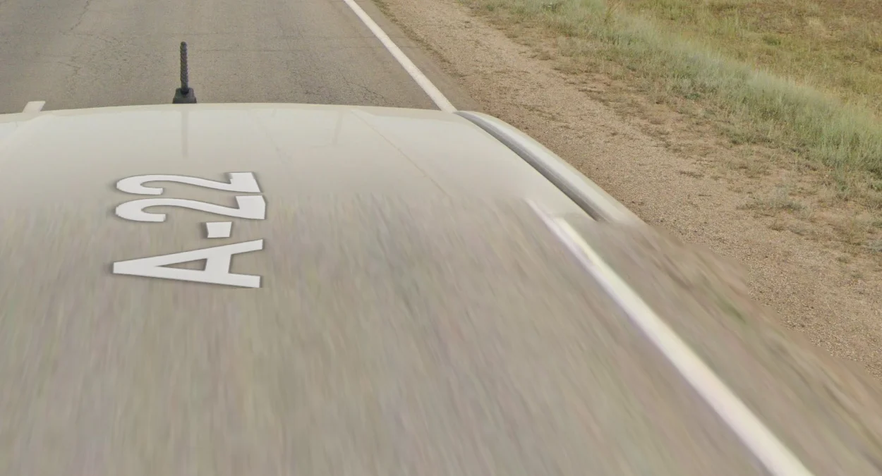 阿克托貝東部車頂污線