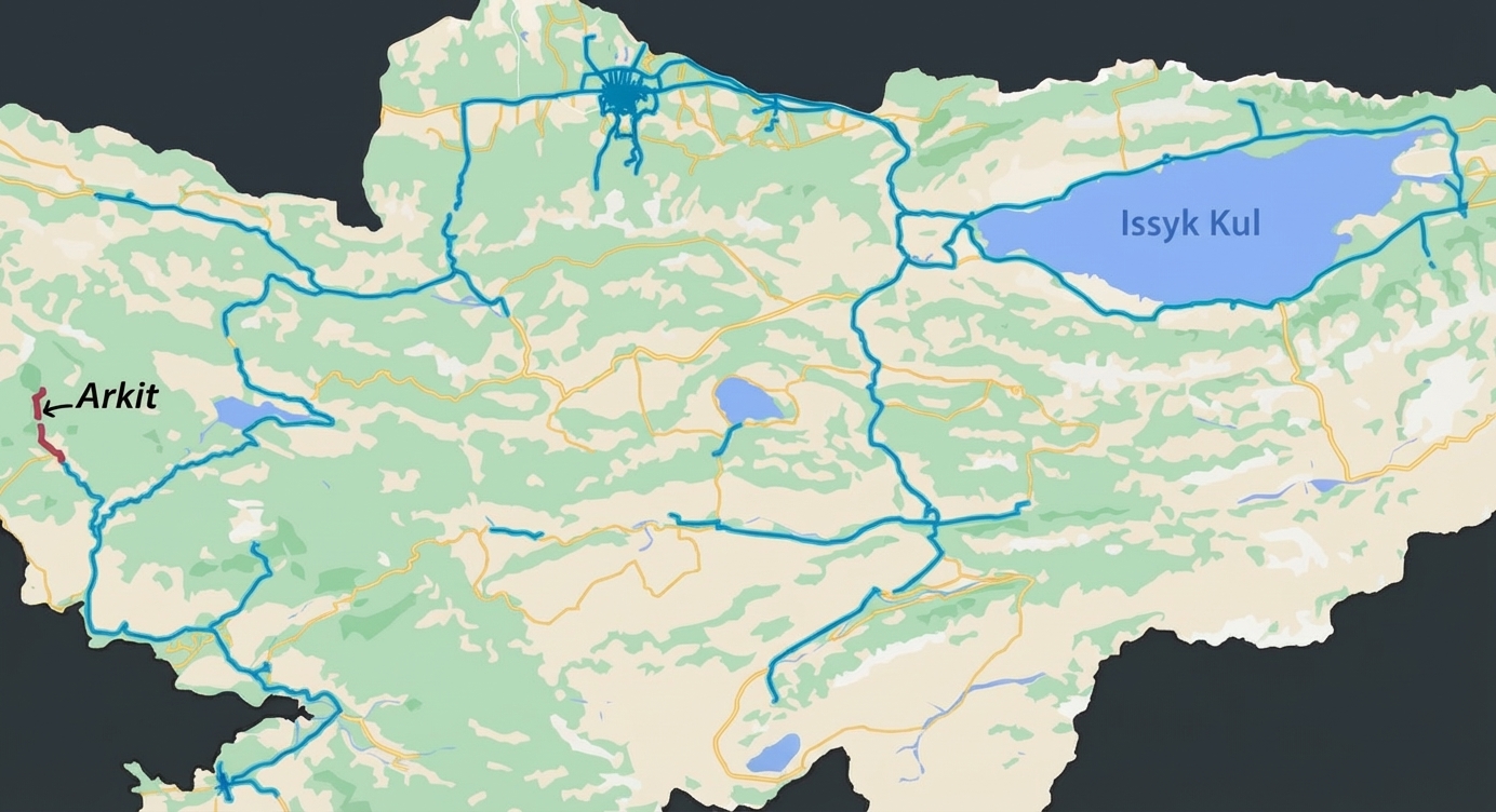 薩雷切列克湖的獨特道路