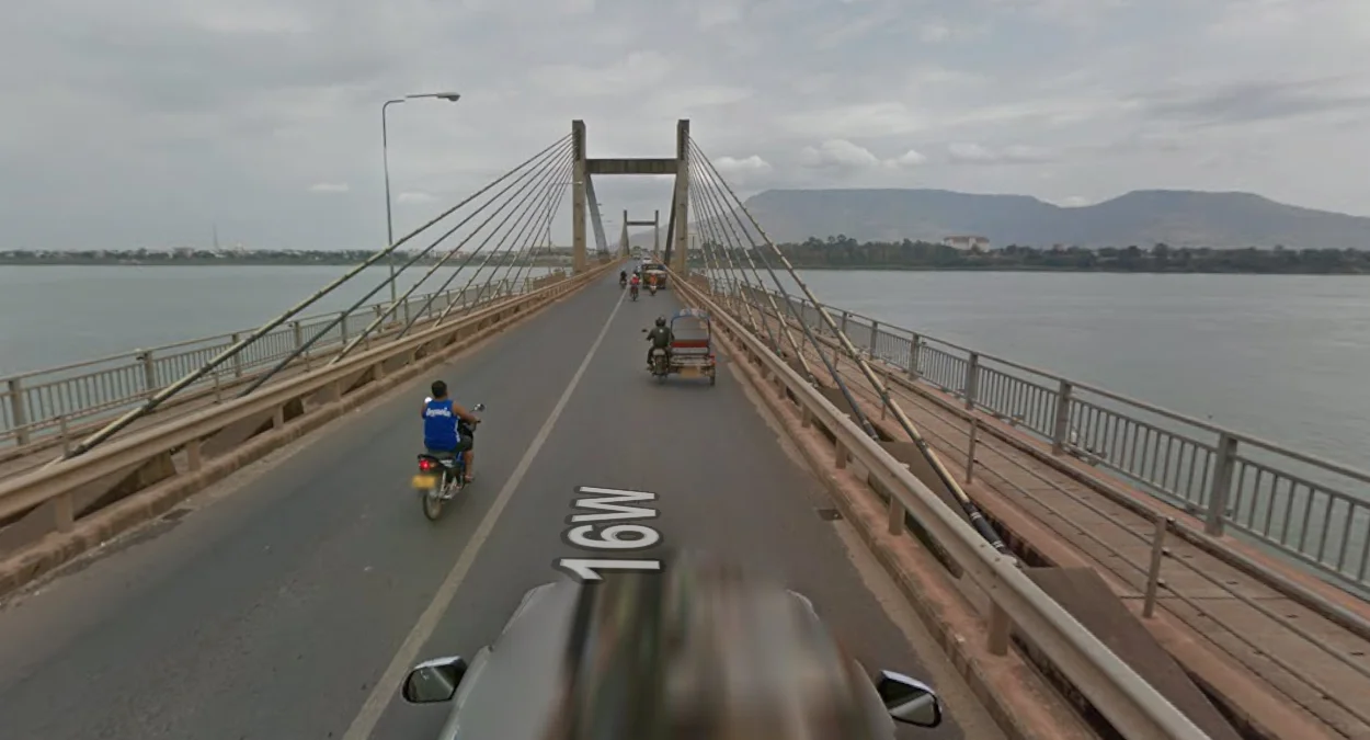 巴色附近的湄公河大橋