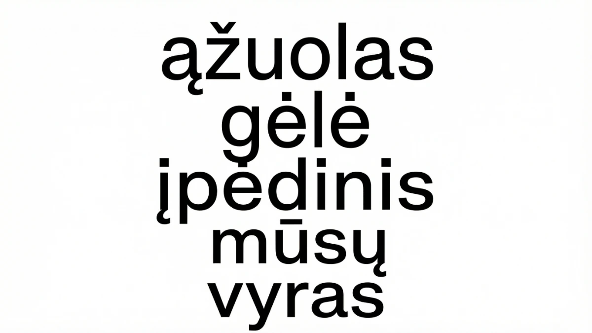 立陶宛語獨有字母