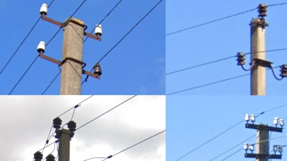 短水平桿電線桿頂