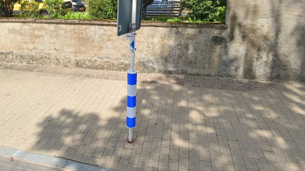 藍白圓形反光片