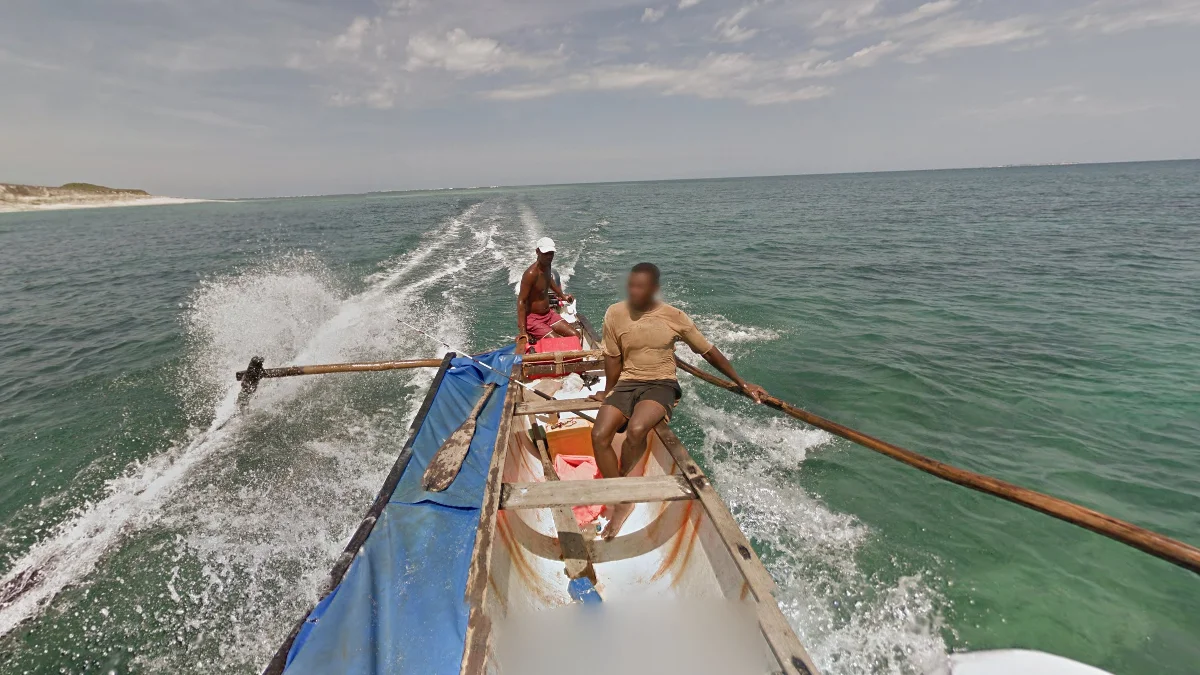 中央西海岸白帽船夫