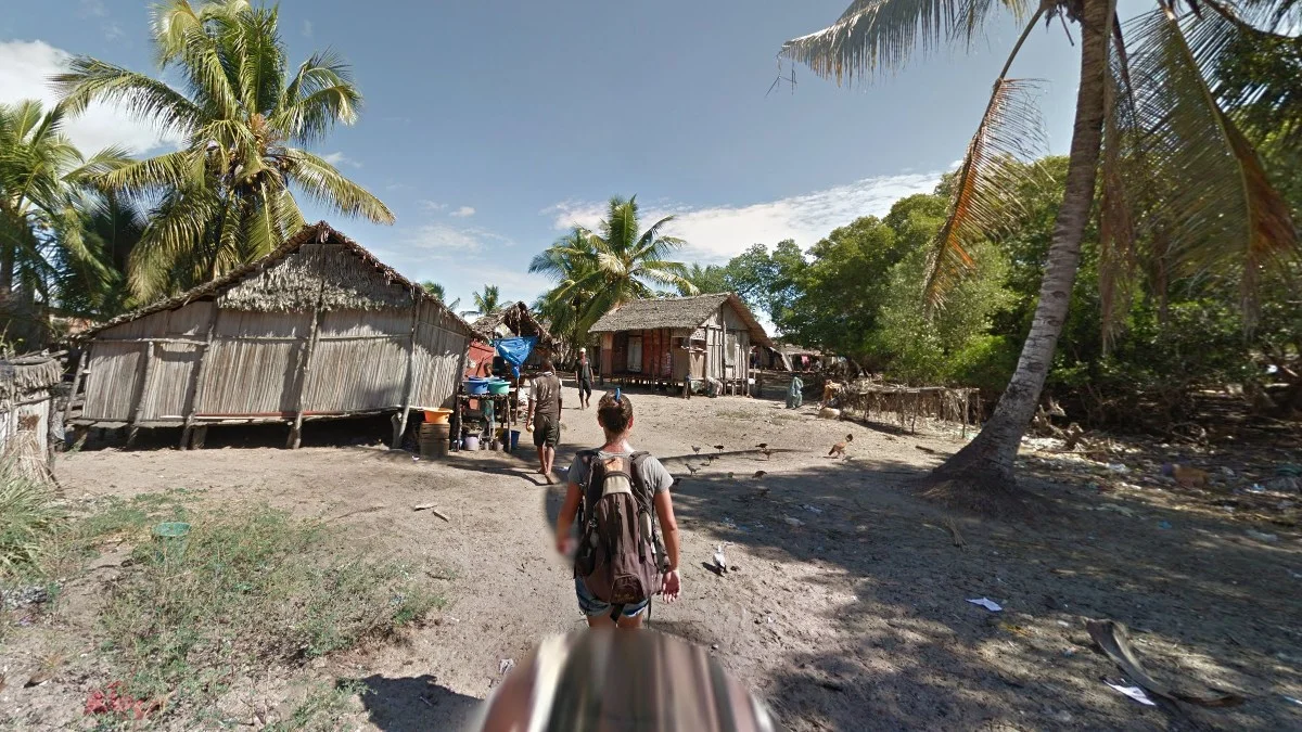 Ambiky棕櫚樹與沙土路