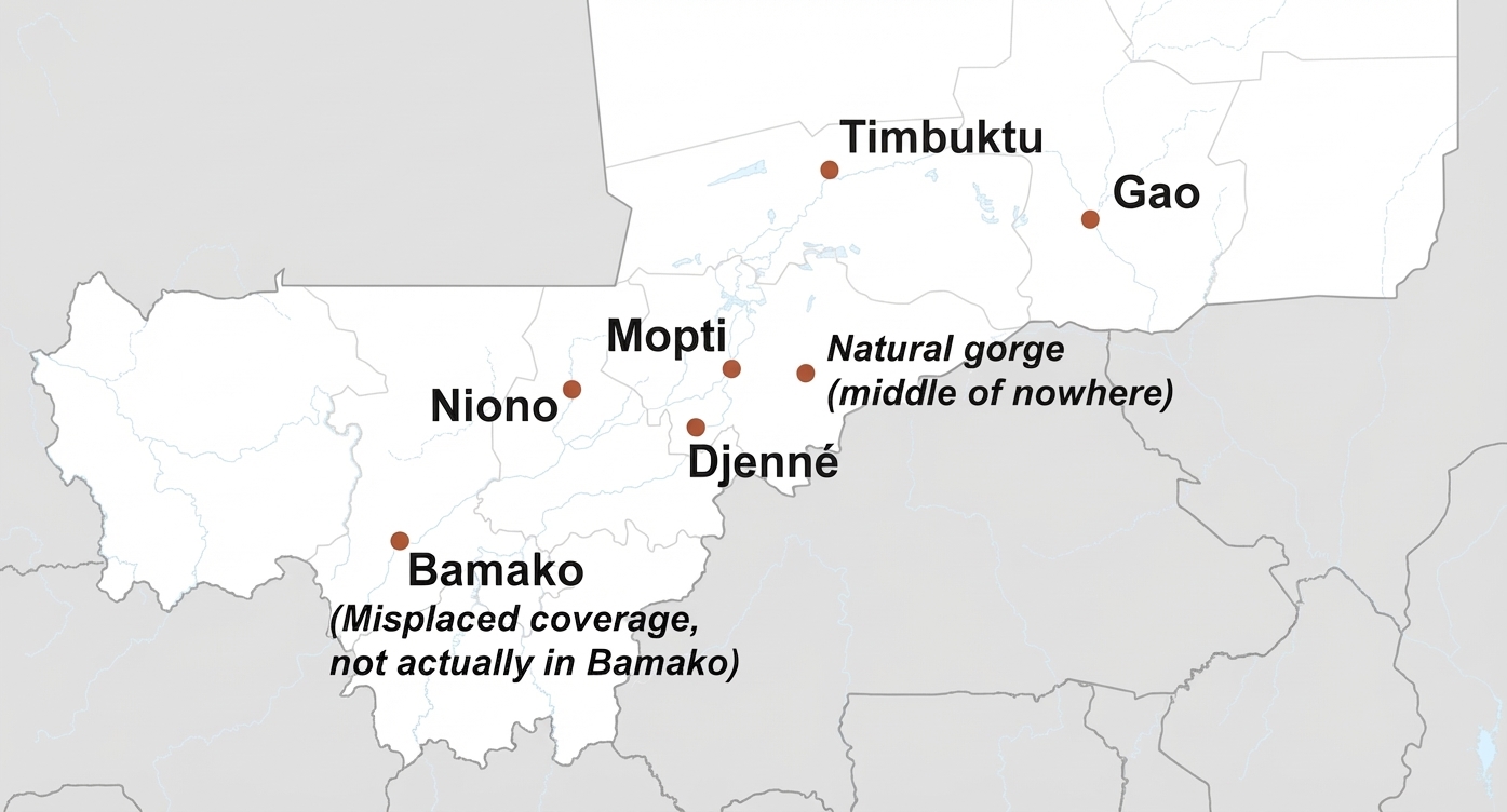 馬利有限的街景覆蓋範圍
