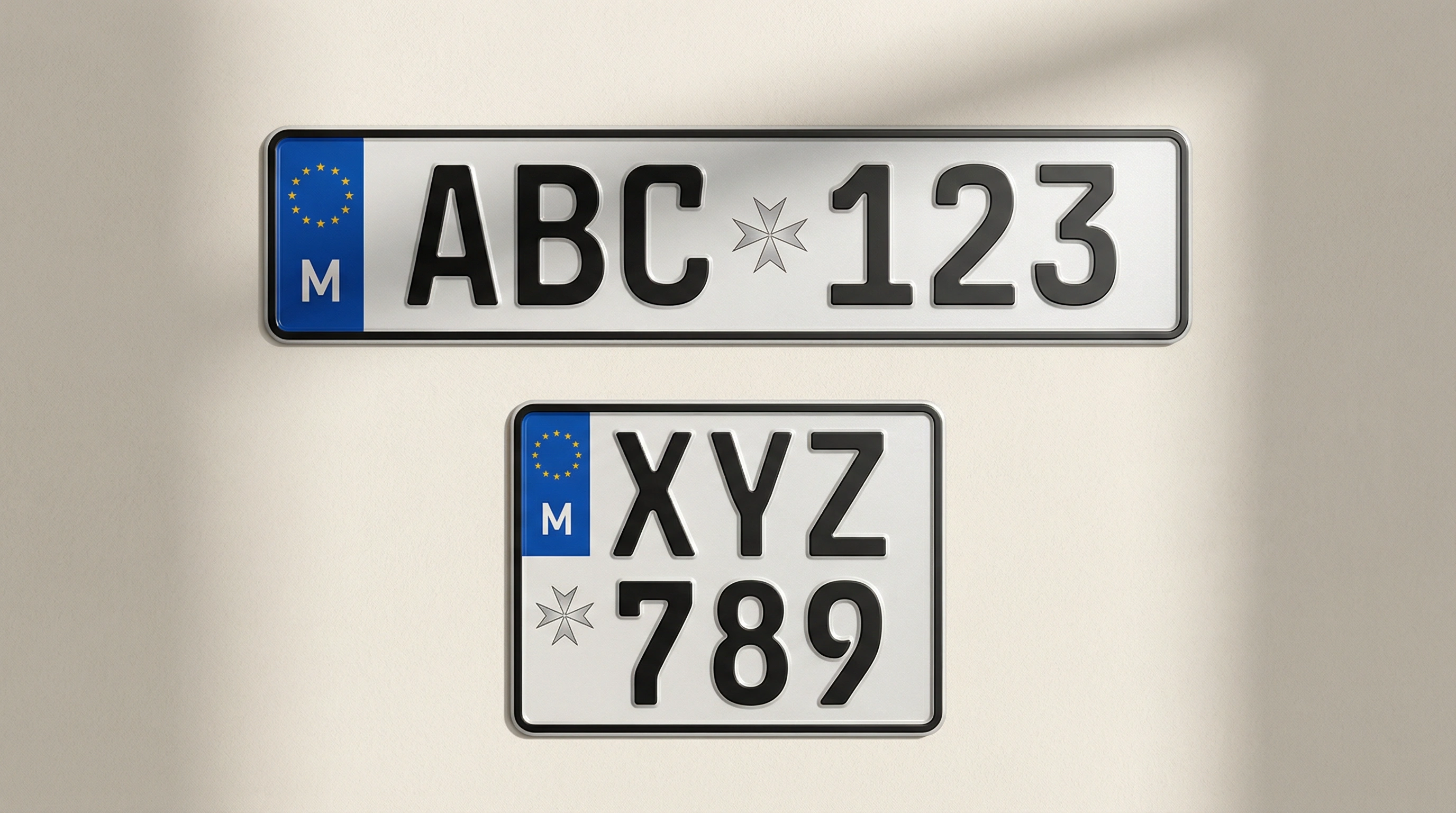 馬爾他常見的短車牌