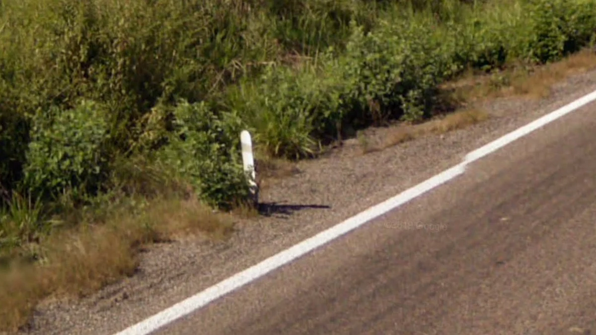 納亞里特州頂部紅帶路樁