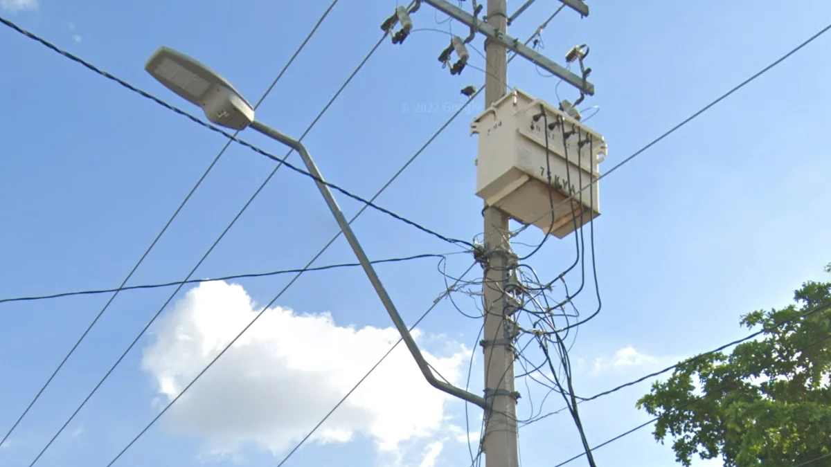 埃莫西約Z字形彎曲燈臂路燈