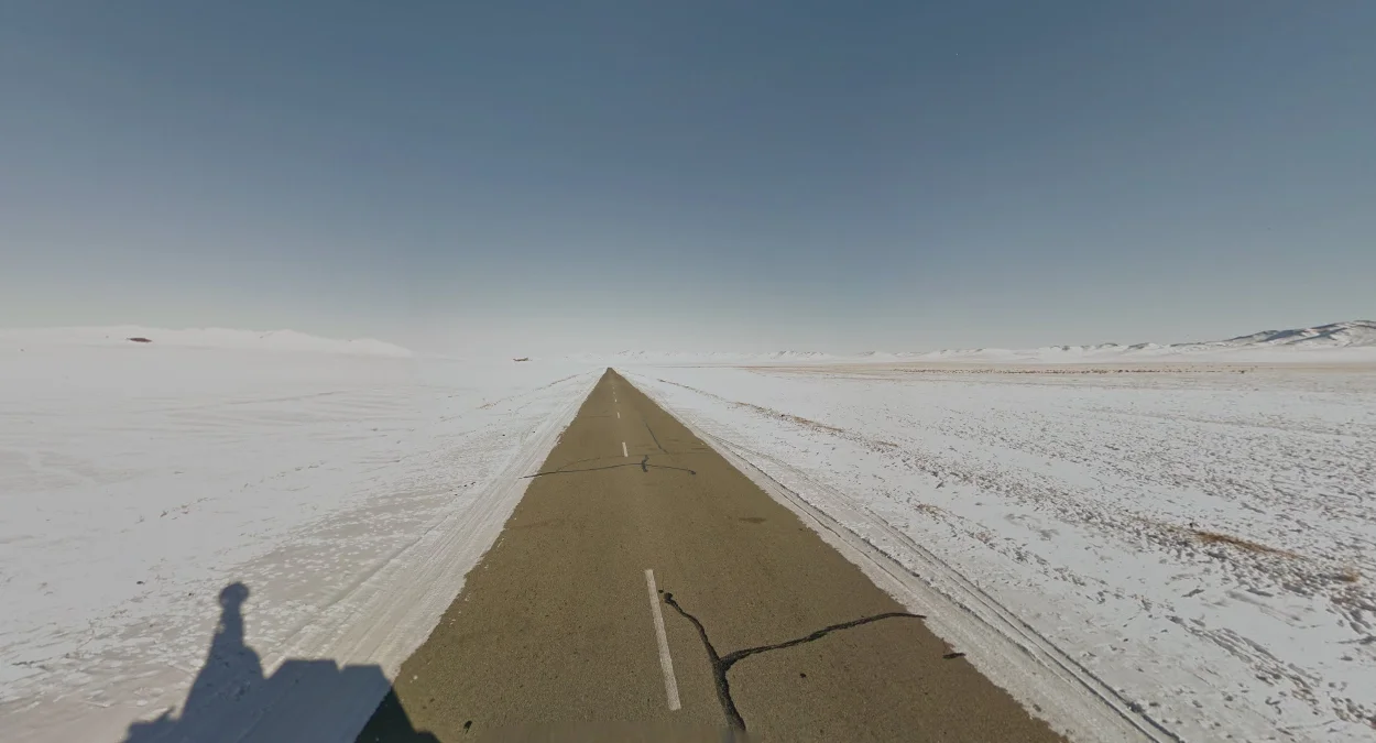 烏蘭巴托周邊的積雪景觀