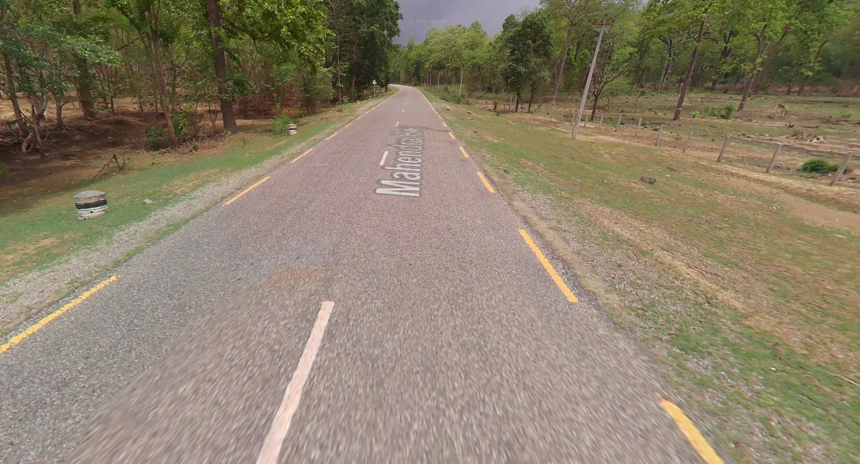 黃色外側道路線