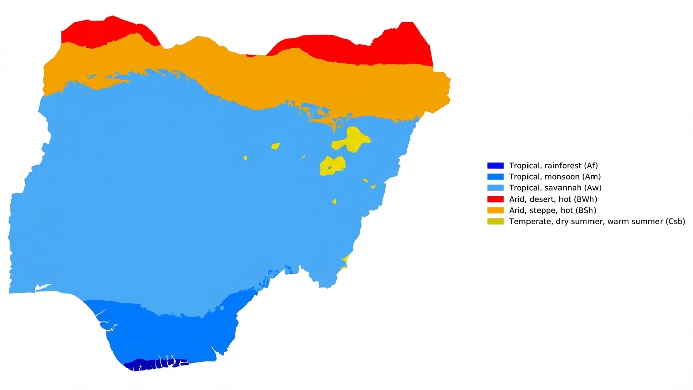 柯本氣候區分佈