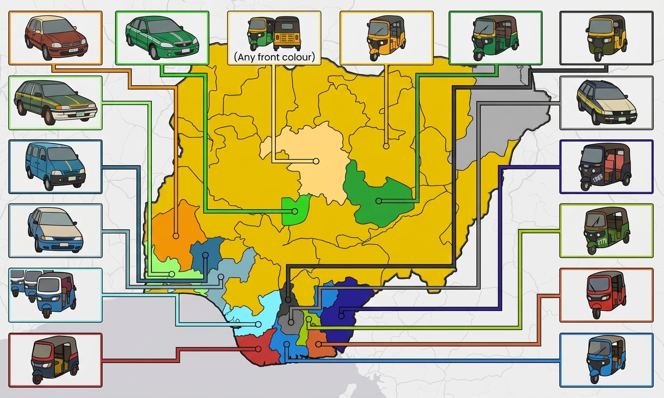 各州獨特車輛顏色