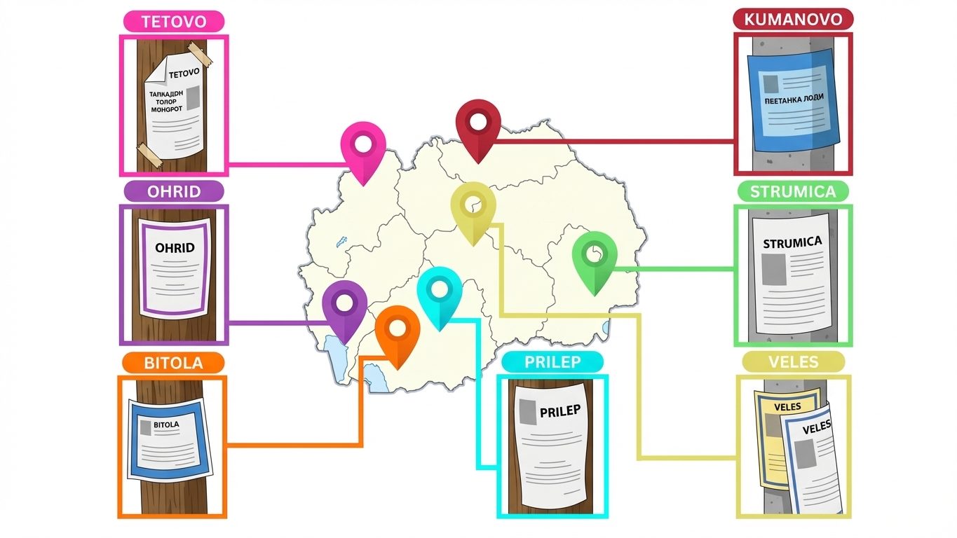各城市訃告海報特色