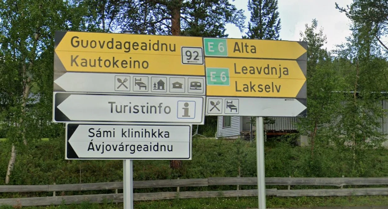 北部薩米語雙語標誌