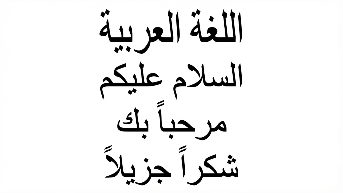 官方語言：阿拉伯語