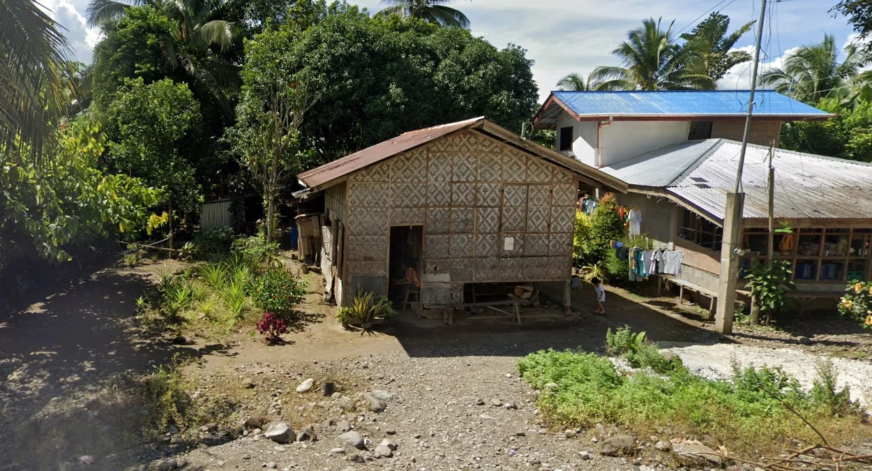 南部菱形竹編牆房屋