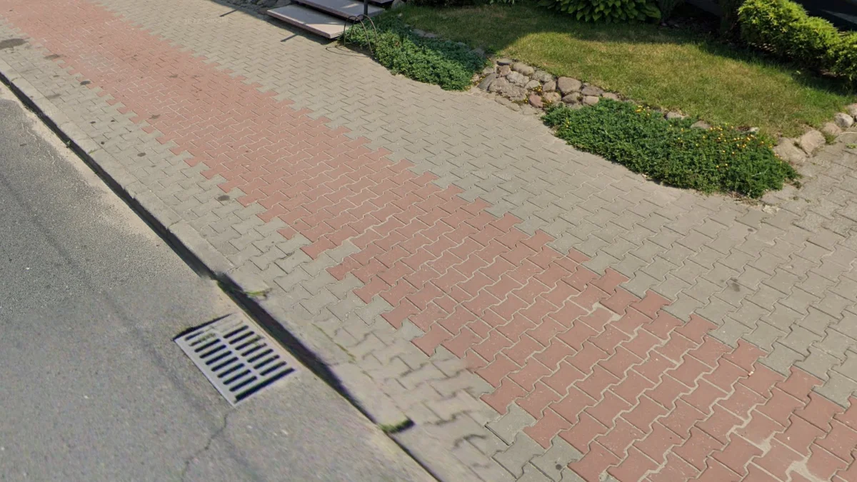 常見的整齊地磚人行道