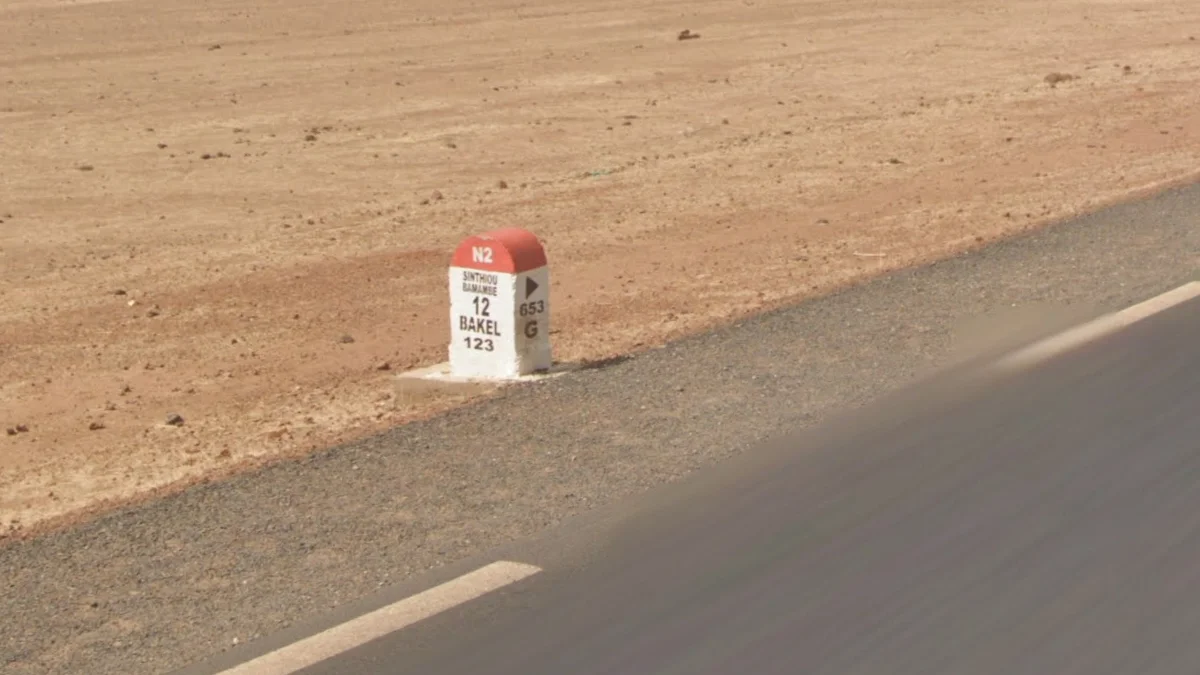 紅白頂公里標誌