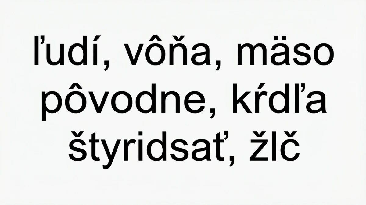 斯洛伐克語獨有字母