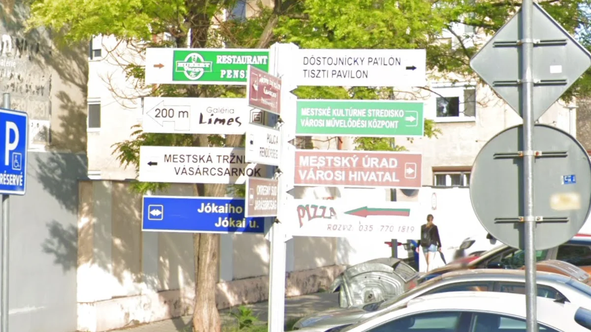 南部匈牙利語雙語標誌