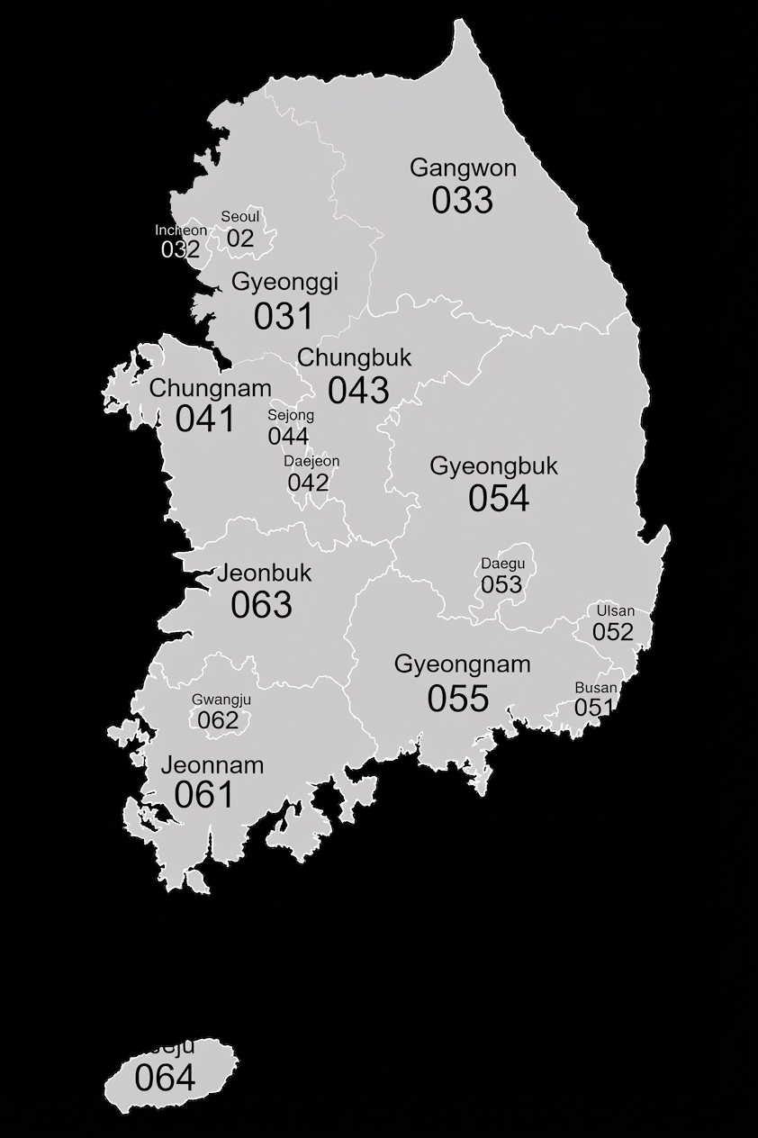 區號由北向南遞增