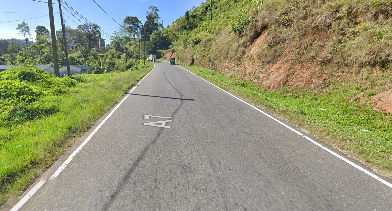 鄉村道路僅有外側線