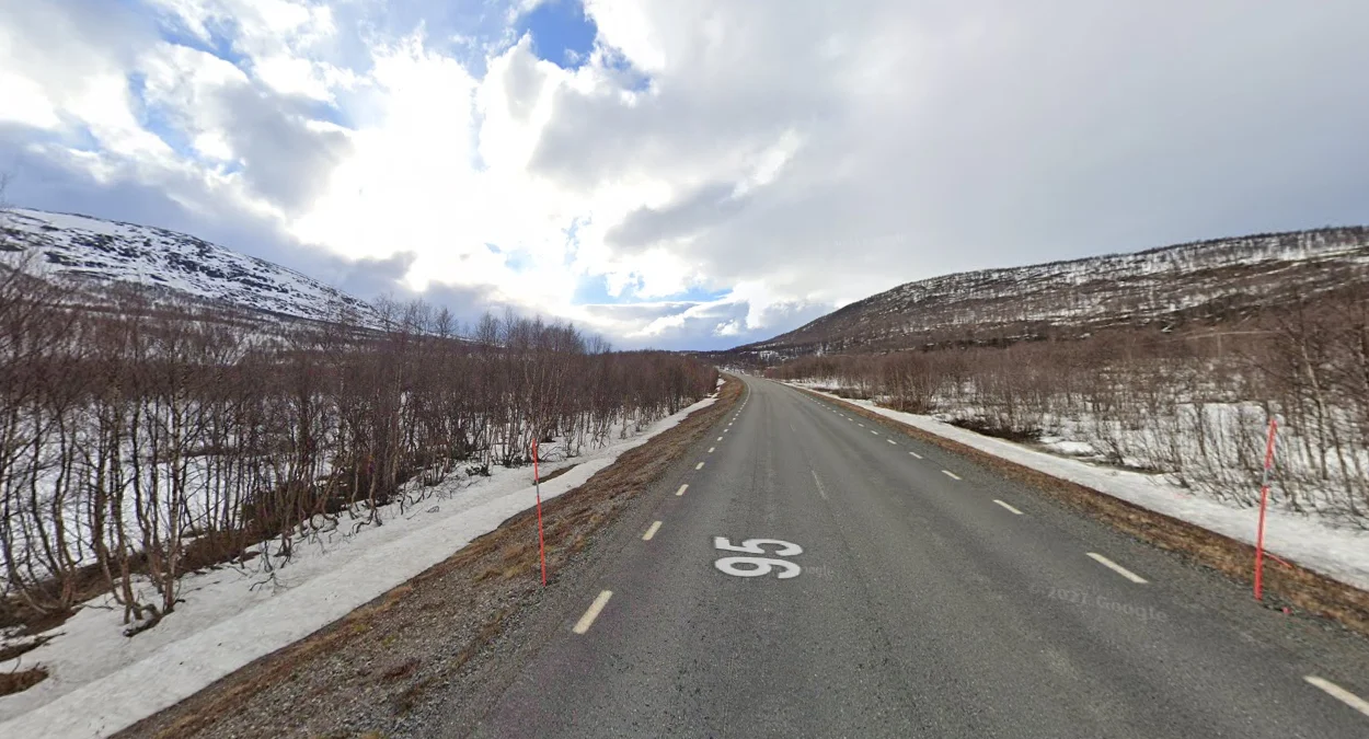 95號公路西段的融雪景觀