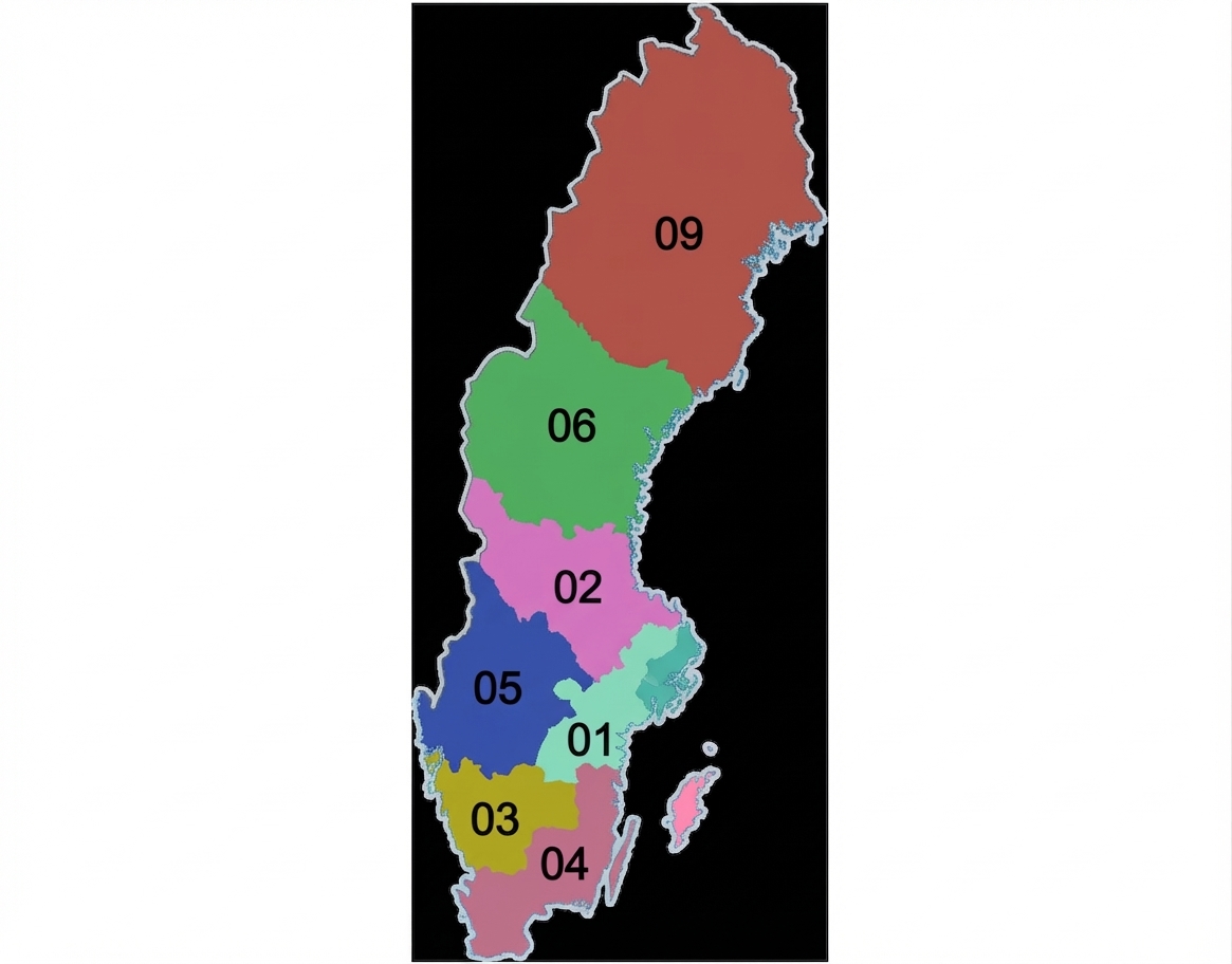 電話區號分布圖