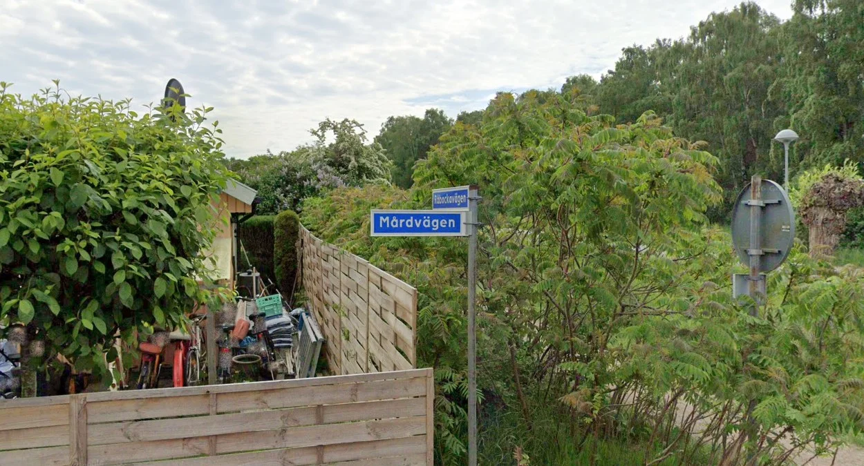 韋林厄的單行藍色路牌