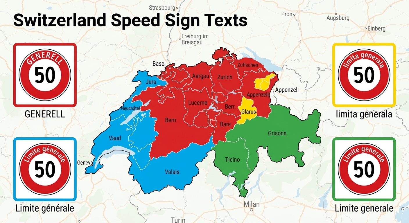 多語言限速標誌