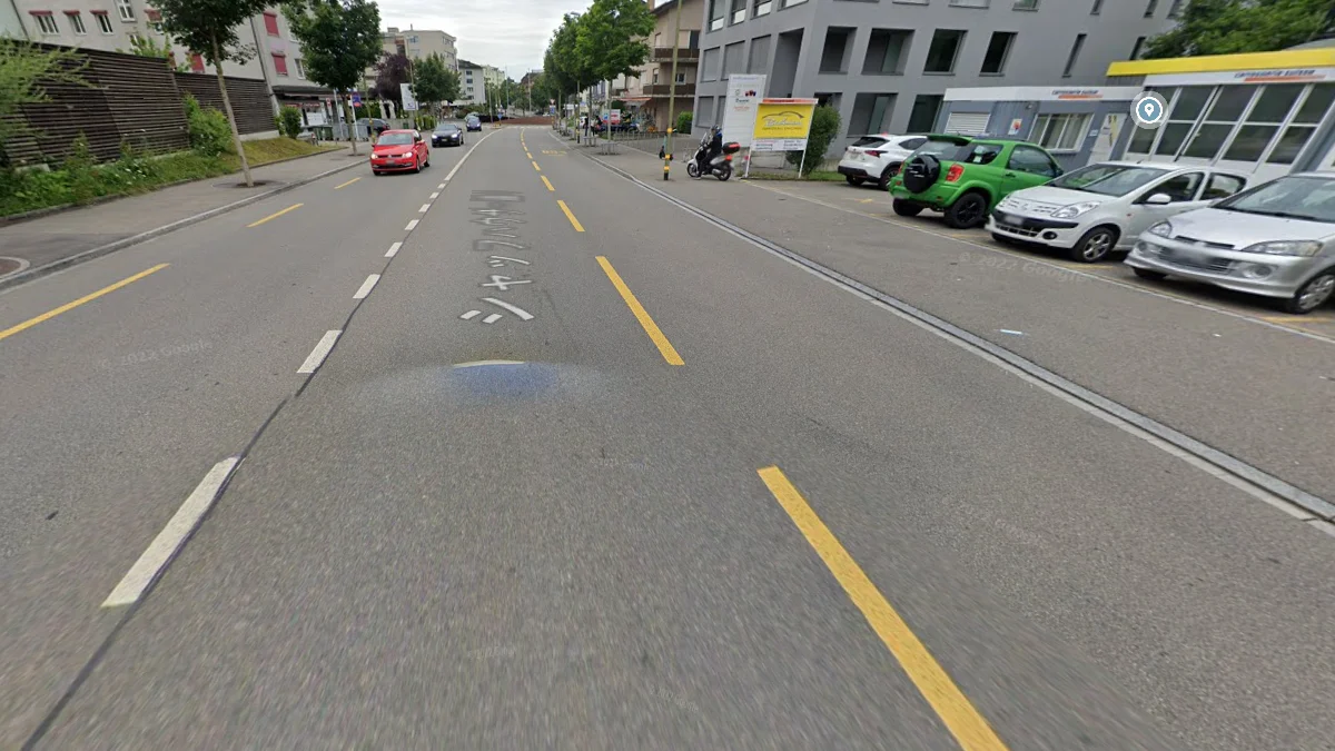 長虛線黃色道路標線