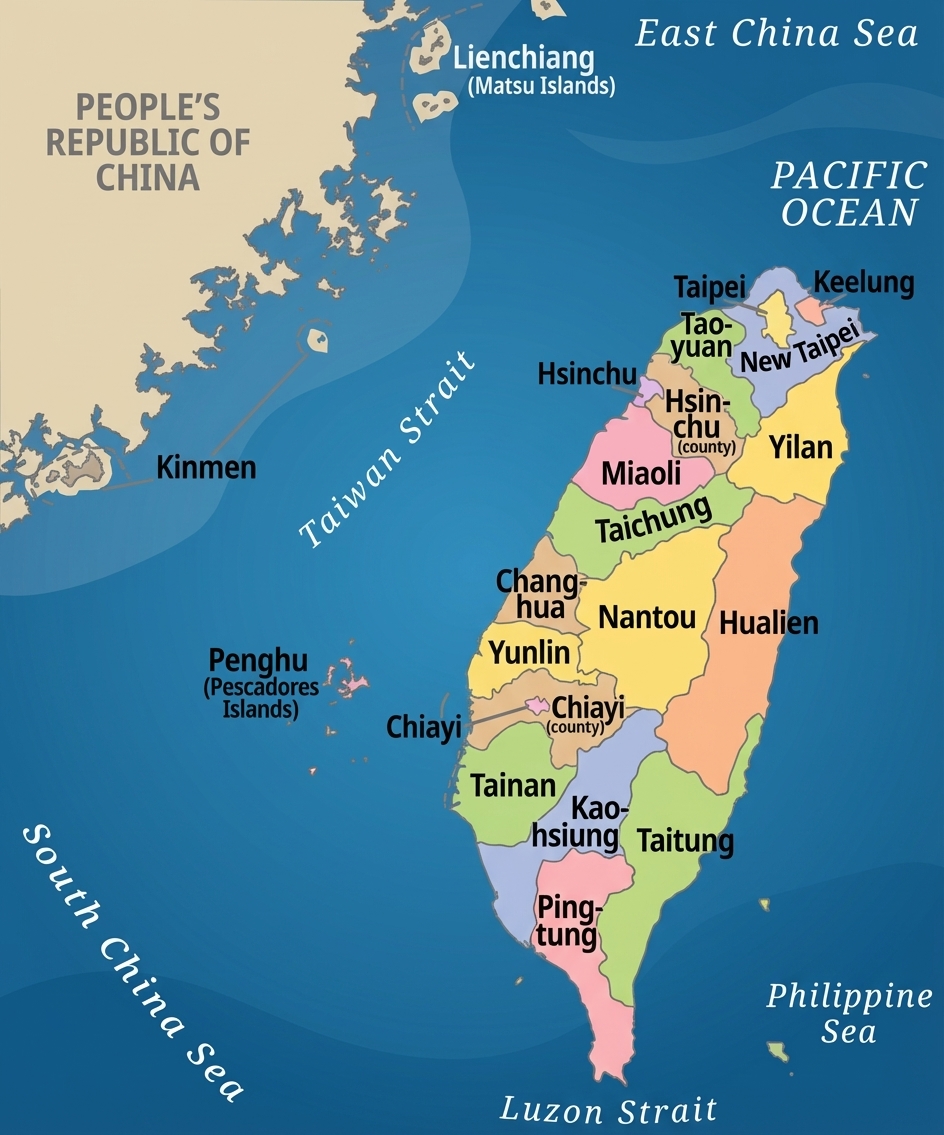 台灣縣市與離島