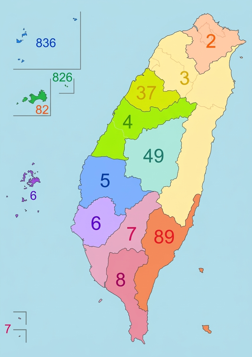 電話區碼與手機號碼