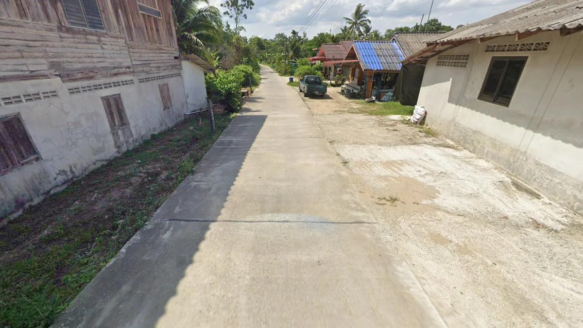 方形圖案混凝土道路