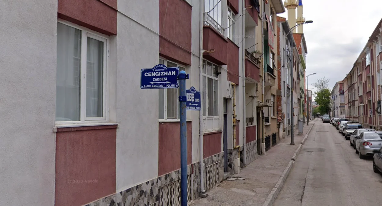 安卡拉圓頂藍色路牌