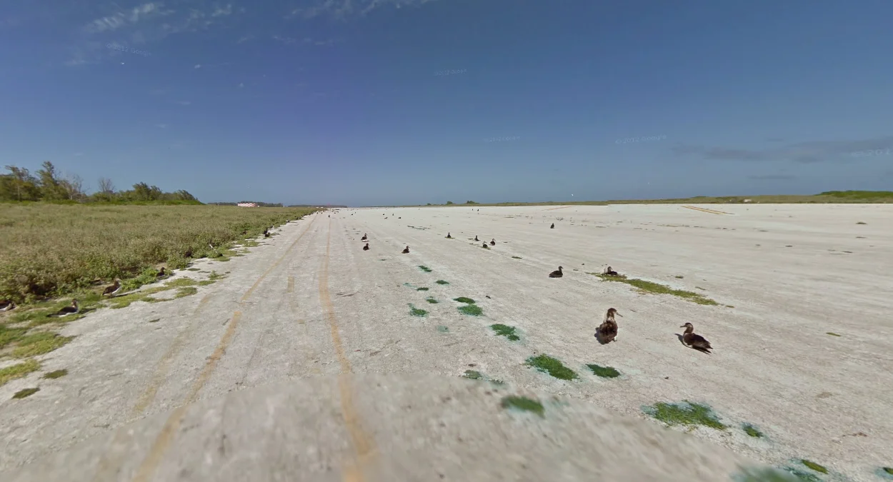 中途島跑道常見位置