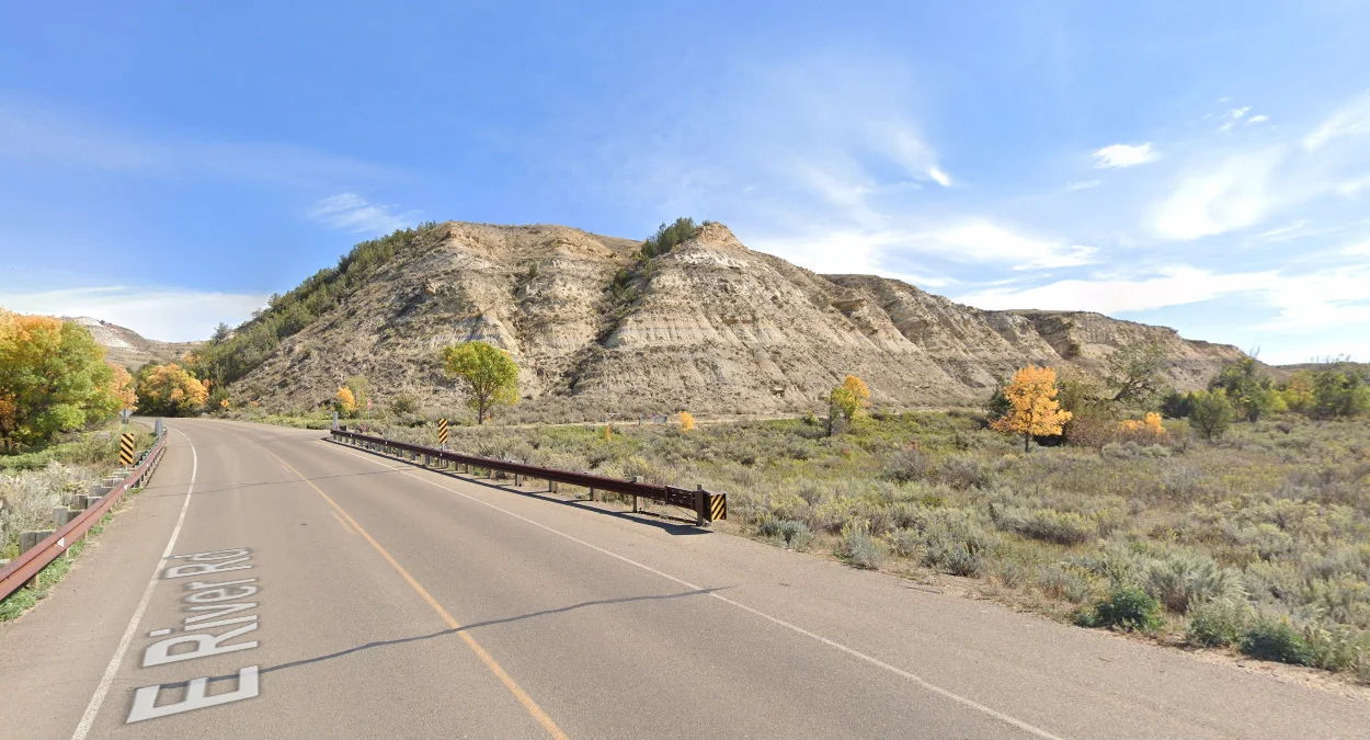 西奧多羅斯福國家公園沙棕色岩層