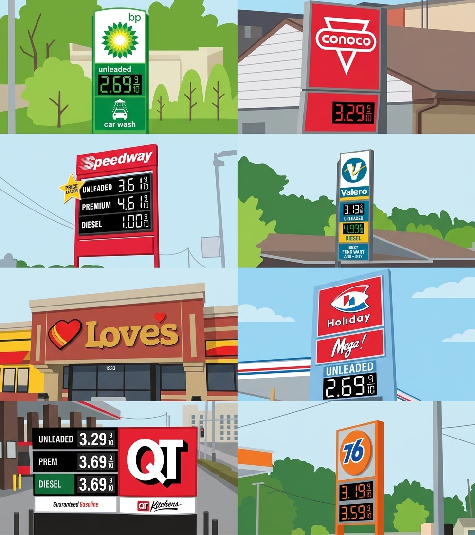 美國獨有加油站品牌